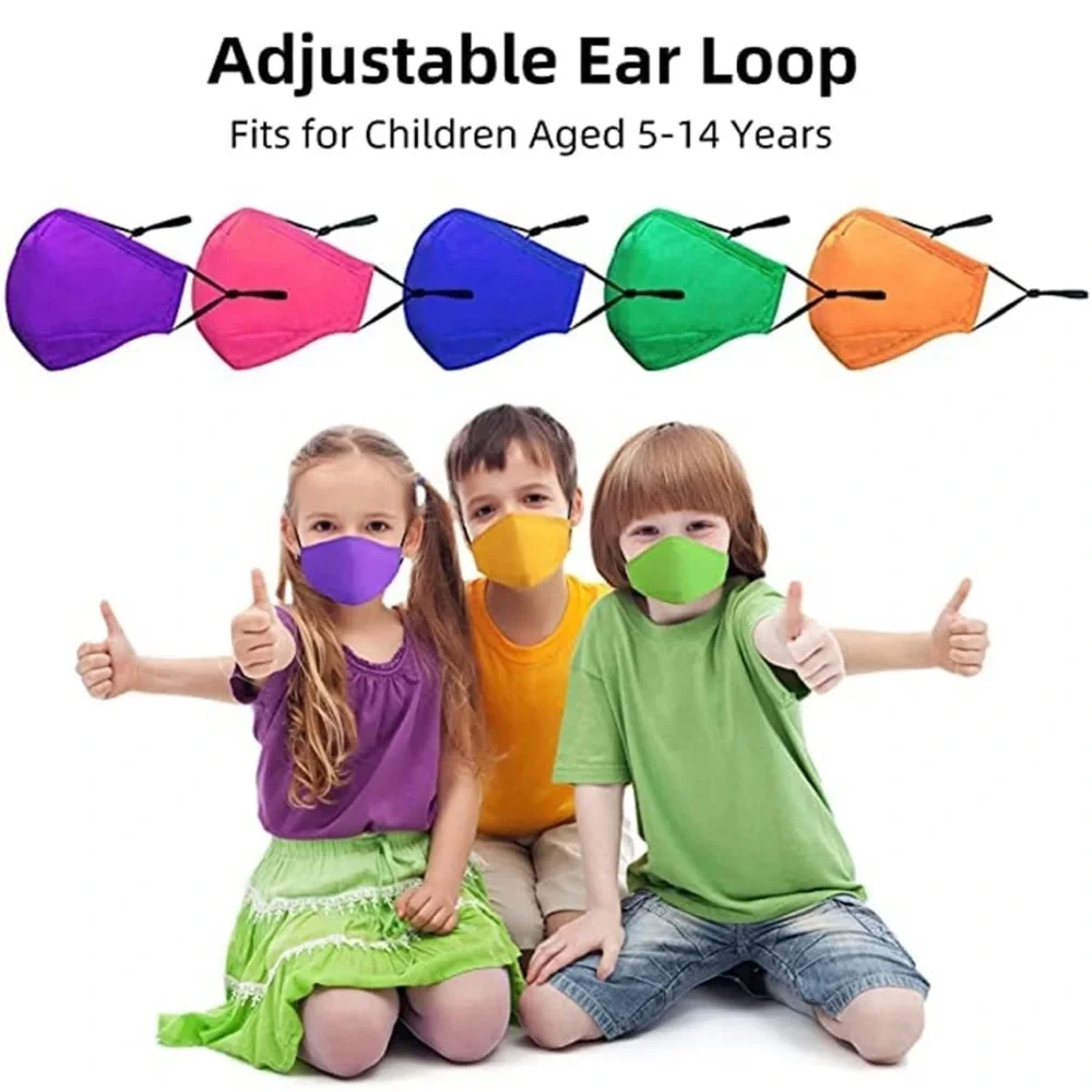 5 packs - reusable kids cloth face masks